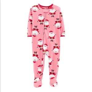 Child Of Mine 1 Piece Microfleece Christmas Pajamas Size 18 Months New With Tags